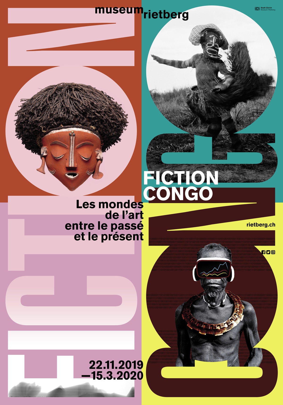 2019 – FICTION CONGO – Les mondes de l'art entre le passé et le présent (affiche)